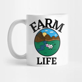 FARM Life Cow Lover - Funny Cow Quotes Mug